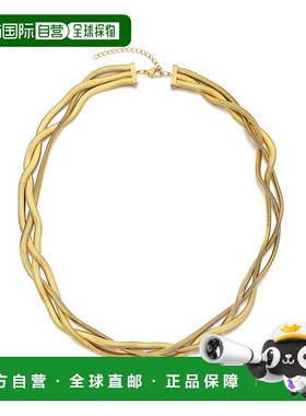 自营adorniaTarnish Resistant 18k Gold Plated Braided Chain N