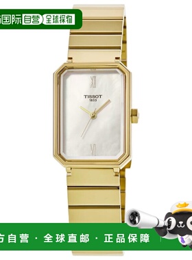 自营Tissot SRV 30mm白色珍珠母表盘不锈钢女士手表T160.110.33.1
