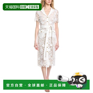 Shirtdress 自营Badgley Mischka Lace 美国奥莱直发 white