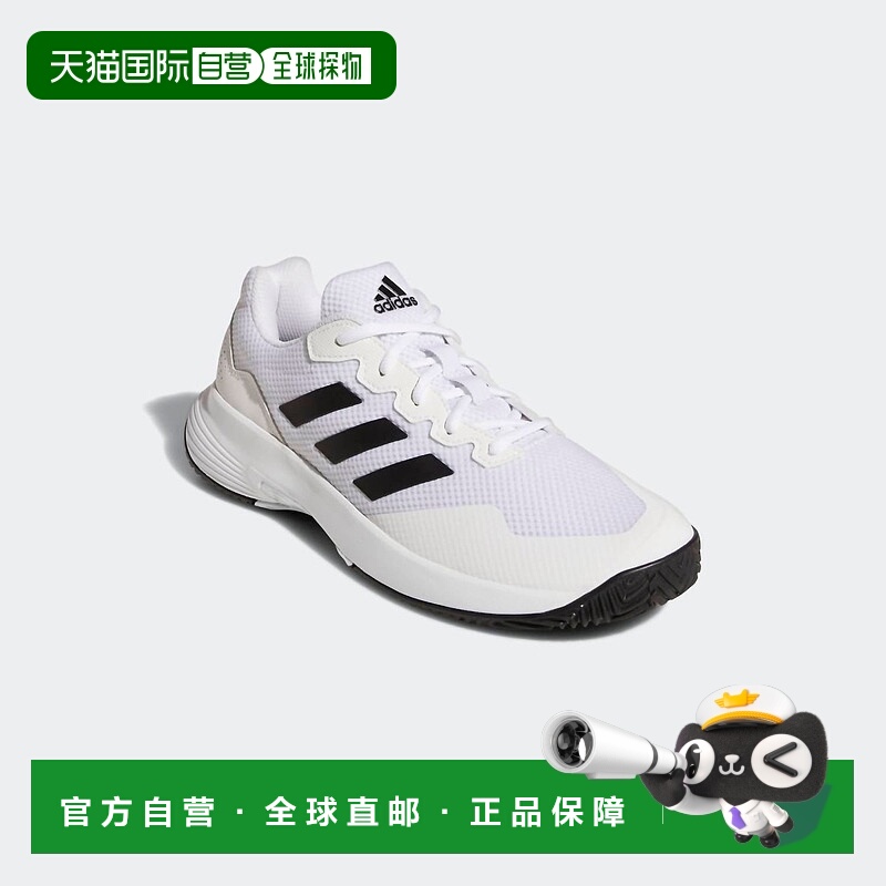 自营adidasMen's Gamecourt 2.0 Tennis Shoe In White/black/whi