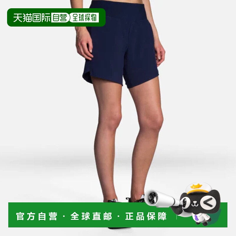 自营Brooks Chaser 221466-451 Shorts Women's Navy Elastic Wai