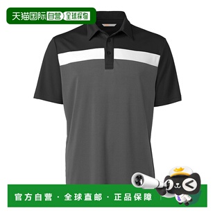 自营cutter & buckCBUK 男士 Chambers Polo 衫 - 黑色/链接 美国