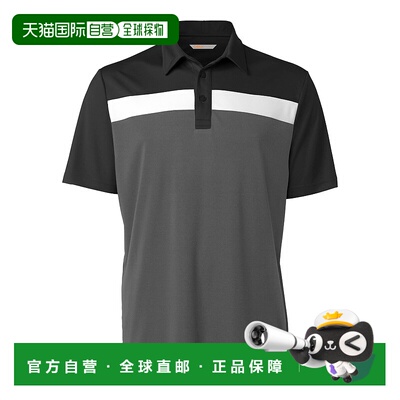 自营cutter & buckCBUK 男士 Chambers Polo 衫 - 黑色/链接 美国