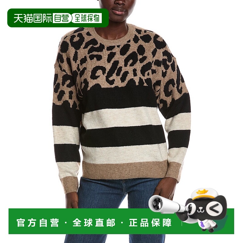 自营Vince Camuto Striped Sweater - tan 美国奥莱直发