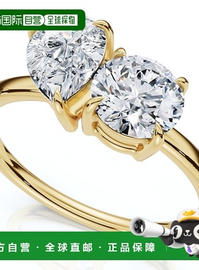 自营pompeii31 1/2Ct Round and Pear Toi et Moi Diamond Ring 1
