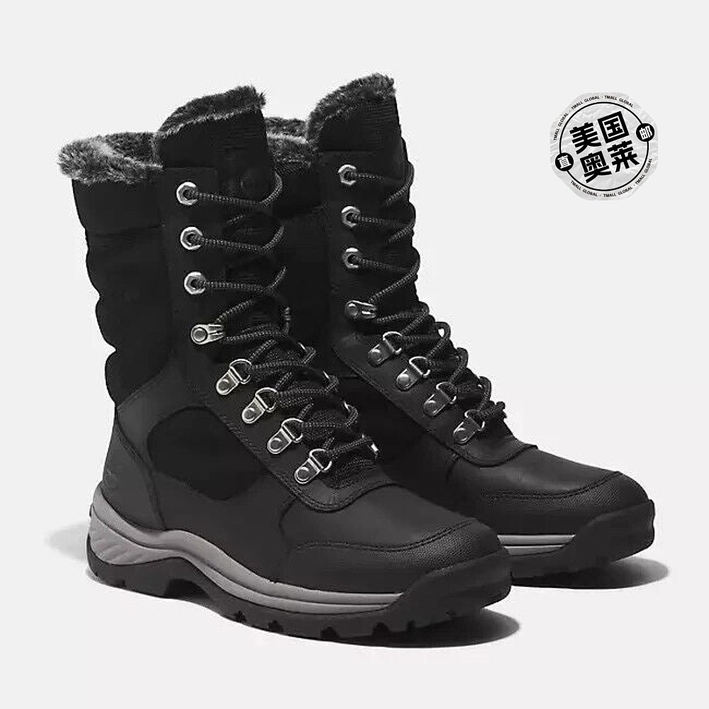 Timberland Ledge Mid TB-0A2KDR-015女式黑色防水雪地靴 US 7 Y