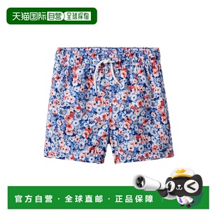 自营Janie and Jack Recycled Floral Swim Trunk - blue 美国奥