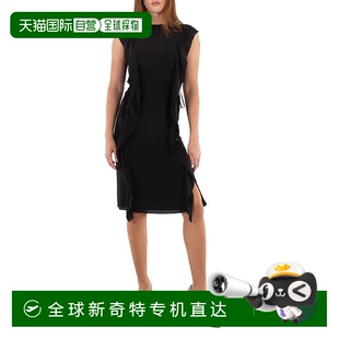 自营 品牌尺码 Burberry 美国尺0 Kyle褶边细节丝绸绉纱连衣裙