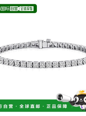 自营 diana m.14K 白金 6.00 克拉钻石网球手链 - 白色 美国奥莱
