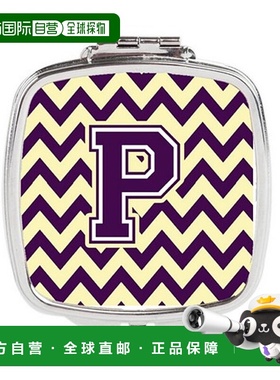 自营Carolines Treasures CJ1058-PSCM 字母 P 雪佛龙紫色和正品