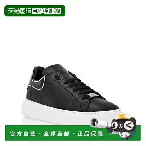 自营philipp pleinCrocco Big Bang Runner-黑色 美国奥莱直发