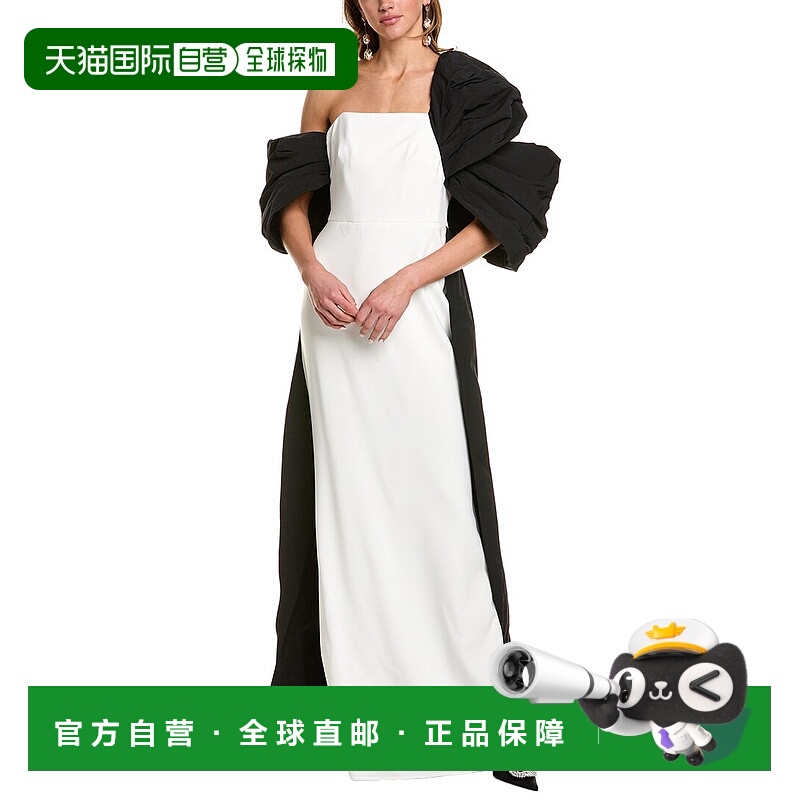 自营Marchesa Notte Taffeta Gown - green 美国奥莱直发