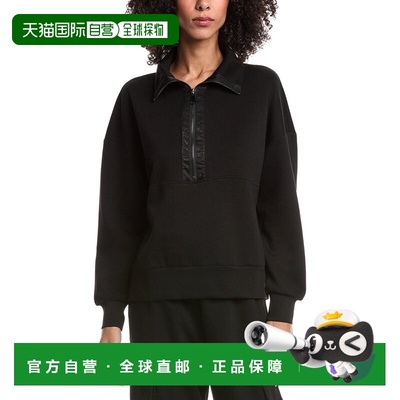 自营ARIELLA Scuba 1/4-Zip Pullover - Black 女装美国直发奥莱