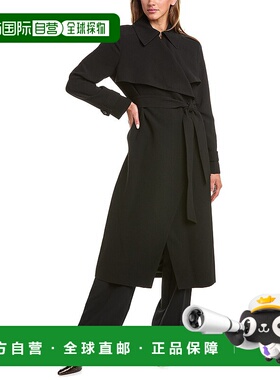 自营 Reiss Nrd Etta风衣-黑色 美国奥莱直发