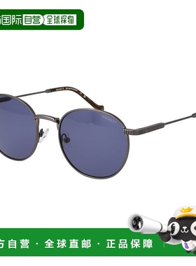 自营Hackett Metal Men's Sunglasses - Gray 太阳镜美国直发奥莱