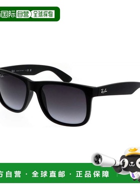 1h可退 【美国直邮】雷朋 雷朋贾斯汀黑色尼龙方形深灰色男士太阳