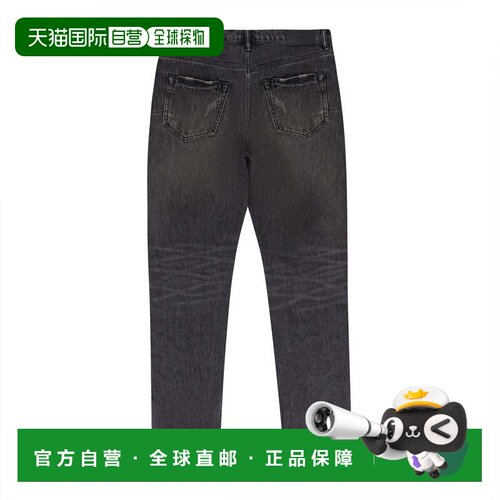 自营purple brand复古风黑色紧身牛仔裤 - 黑色 美国奥莱直发