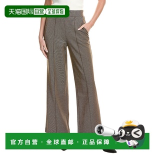 美国奥莱直发 棕褐色 自营Vince Camuto平塔克前长裤