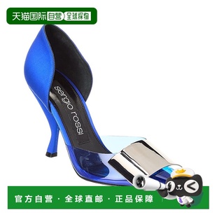 蓝色 自营 缎面高跟鞋 Rossi 美国奥莱直发 Sergio
