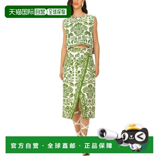 Blend mult 自营FARM Linen Midi Skirt Tapestry Rio Delicate
