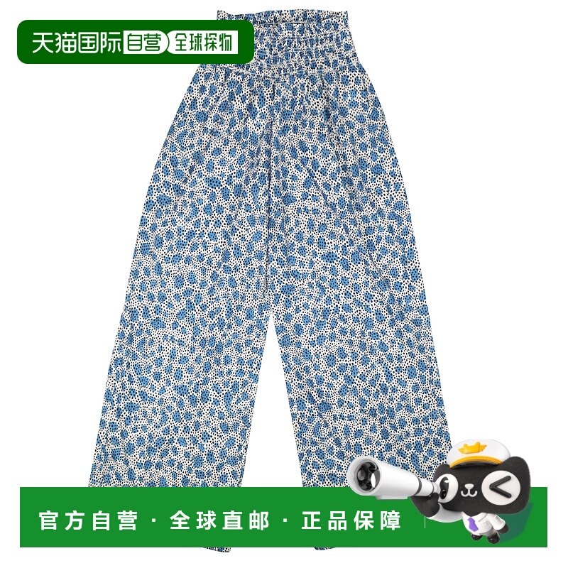 自营 opening ceremony蓝色涤纶豹纹套穿裤 - 图案 美国奥莱直发