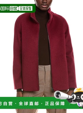 自营Cinzia Rocca Icons羊毛混纺短外套-红色 美国奥莱直发