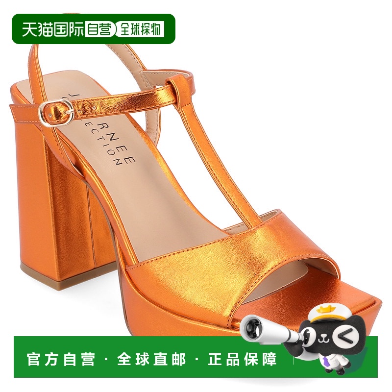 自营 journee collectionJournee 系列女式 Parson 凉鞋 - 橙色
