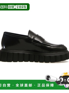 自营VOILE BLANCHE Grenelle Mok皮革乐福鞋-黑色 美国奥莱直发