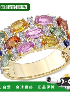 自营 Mimi & Max 4 1/3ct TGW Multi-Color Sapphire Triple Row