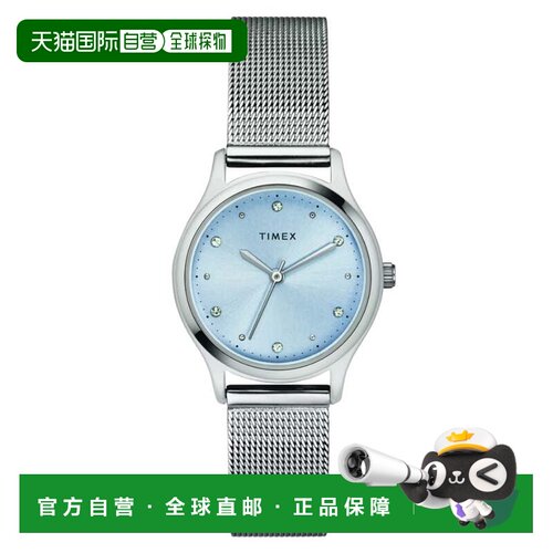 自营Timex Women's Transcend Blue Round 28mm - blue 美国奥莱