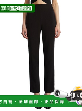 自营BCBGMAXAZRIA Tux裤子-黑色 美国奥莱直发西装裤直筒裤