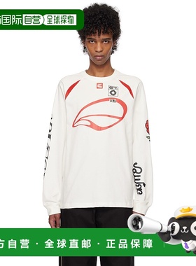 1h可退 香港直邮潮奢 Kijun 男士 白色 Cycle 长袖 T 恤 25PSM206