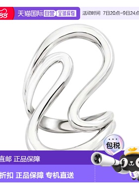 自营Ross-Simons Italian Sterling Silver Open-Space Wave Ring