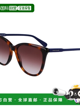 自营 Longchamp女式56毫米棕色太阳镜LO718S-230-哈瓦那 美国奥莱