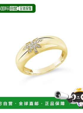 自营 sterling forever纯银 CZ 爆裂戒指 - 金 美国奥莱直发