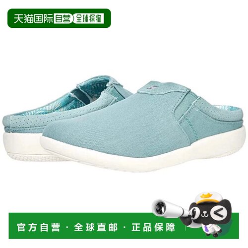 自营Spenco New Siesta Mule女士蓝色圆头一脚蹬鞋HAM611-Blue 美
