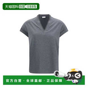 Women 美国奥 自营Brunello Cotton Shirt gray Cucinelli