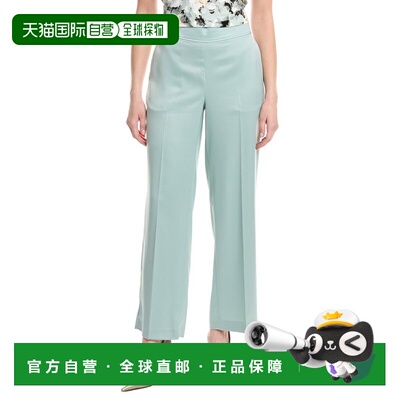 自营Anne Klein Pull On High Rise Wide Leg Pant - blue 美国奥
