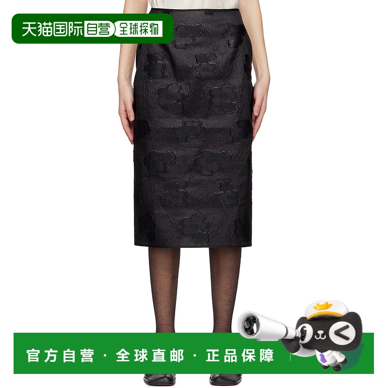 1h可退 香港直邮潮奢 Cecilie Bahnsen 女士 黑色 Allegra 半身裙