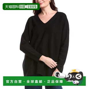 Neck Wool Sweater 美国奥莱直发 自营EILEEN black FISHER