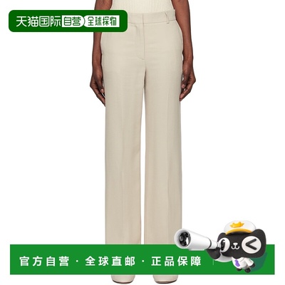 1h可退 香港直邮潮奢 TOTÊME 女士 米色 Straight-Leg 长裤 242WR