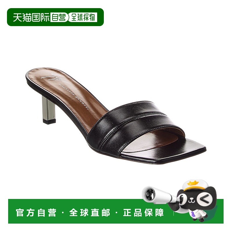 自营Giuseppe Zanotti Obelos 50 Leather Sandal - black 美国奥