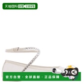 Crystal Muaddi 自营Amina lace Ane Flats black Lace ivory