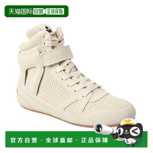 自营Isabel Marant Senny绒面革运动鞋-白色 美国奥莱直发