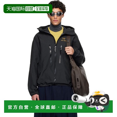 1h可退 香港直邮潮奢 arc'teryx 始祖鸟 男士 黑色 Alpha SV 夹克