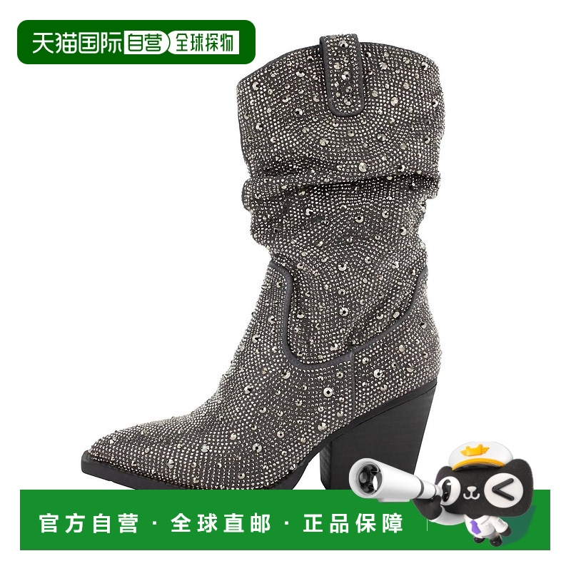 自营 very g灰色Kady Slouch水晶女靴 美国奥莱直发