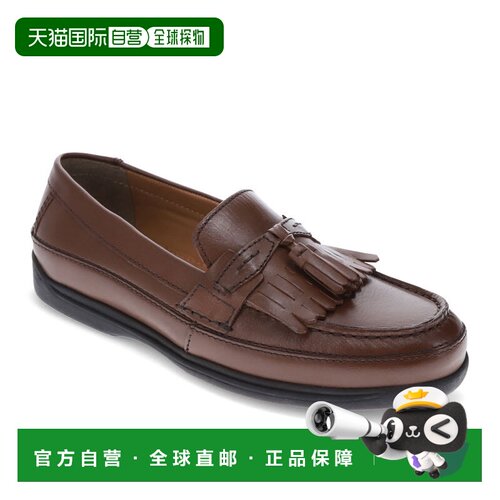 自营Dockers Mens Sinclair皮革连衣裙流苏乐福鞋-古色古香的棕色