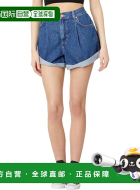自营Free People女式Danni牛仔短裤，Stargaze-Stargaze 美国奥莱