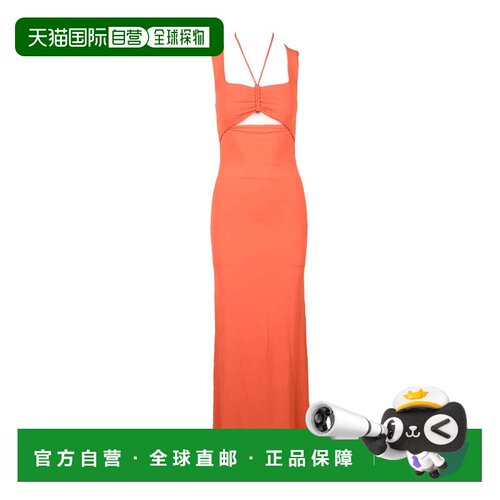 自营patrizia pepeAcetate Stretch Dress - Orange - red 美国奥