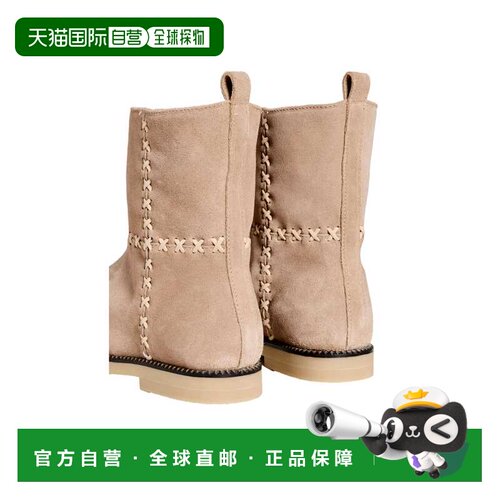 自营Freda Salvador Rocky灰泥麂皮毛羊皮5056-灰泥女款-米色 美